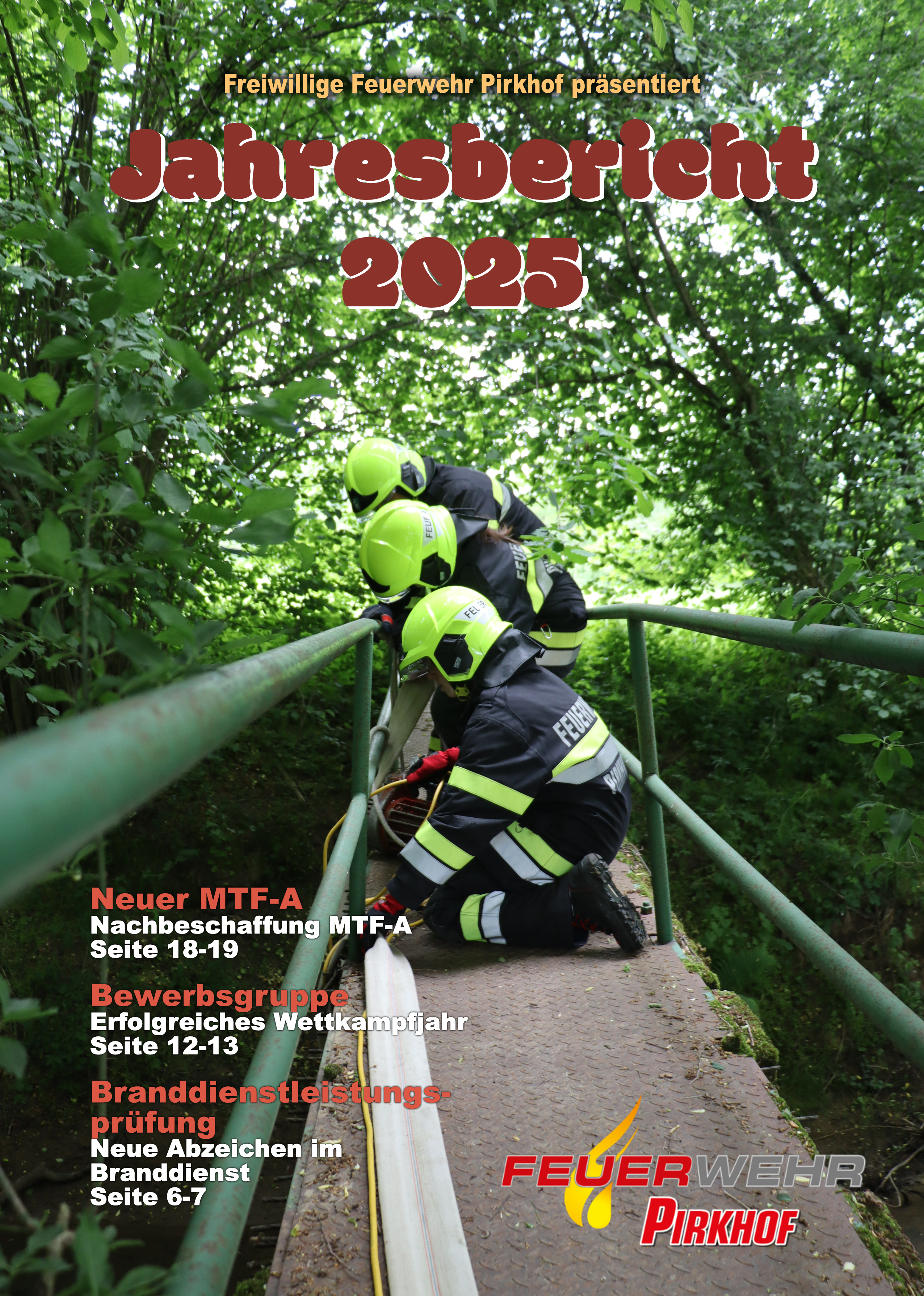 Titelseite Jahresbericht, Atemschutzgeräteträger